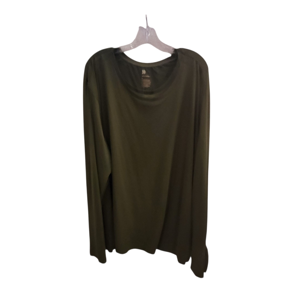 NWT All in Motion Forest Green Long Sleeve Tee - Picture 2 of 7